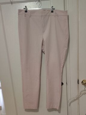 Women's Tailored Ponte Ankle Pants - Blush Pink